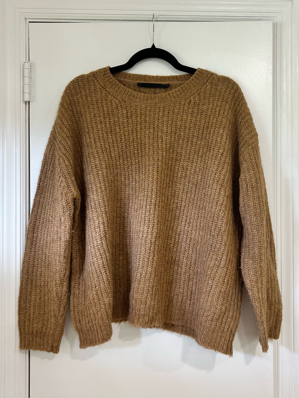 Jenni Kayne Alpaca Wool Blend Oversized Sweater Camel Colored Size Small